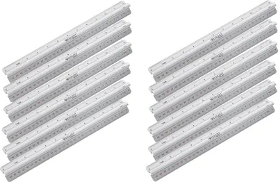 Zdjęcie produktu dla Linijka aluminiowa z uchwytem - 30 cm 12 sztuk - E-10114 00-I
