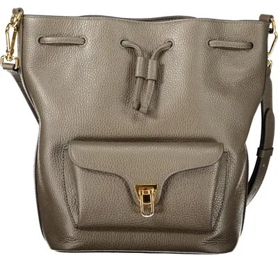 Image de Sac bandoulière marron avec bandoulière réglable et fermeture à cordon
