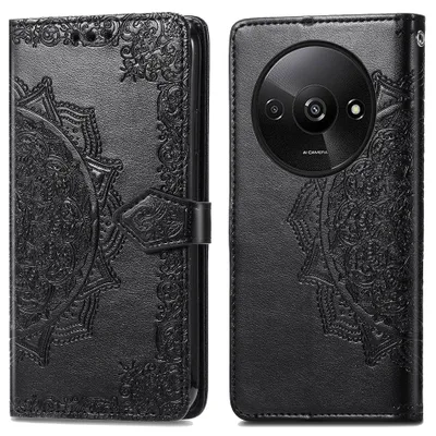 Obrázok produktu pre imoshion Mandala knižnica pre Xiaomi Redmi A3 - čierna