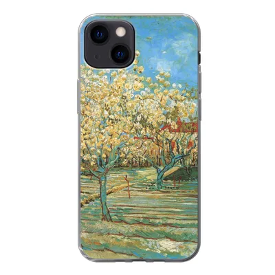 Produktbild von MuchoWow® Handyhülle Schutzhülle Hülle für iPhone 13 Blühender Obstgarten - Vincent van Gogh Silikon Softcase Handy Hülle - Karteninhaber