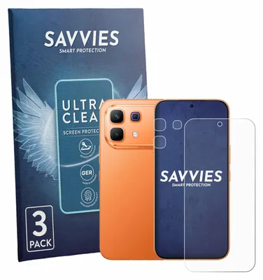 Produktbild von 6x Für Infinix Note 60 Pro (Display+Kamera) Schutzfolie Savvies Displayschutz Display Schutz Folie Klar Transparent