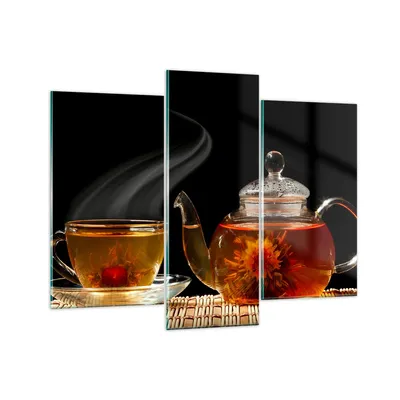Produktbild von Bilder auf glas - Asien tee geschmack topf - 130x100cm - Glasbilder - Wandbilder - Kunstdruck - zum Aufhängen bereit - Wanddekoration aus Glas - Glas Bilder - Wandbild auf Glas - GCB130x100-2253