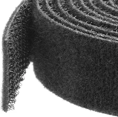Produktbild von Famanu Kabelbinder 15m - Wiederverwendbare Klettbinder - Schwarz