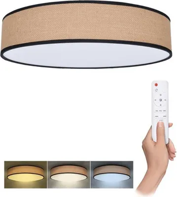 Zdjęcie produktu dla Solight Brownie LED lampa sufitowa 400mm okrągła 24/48W CCT z DO WO8003