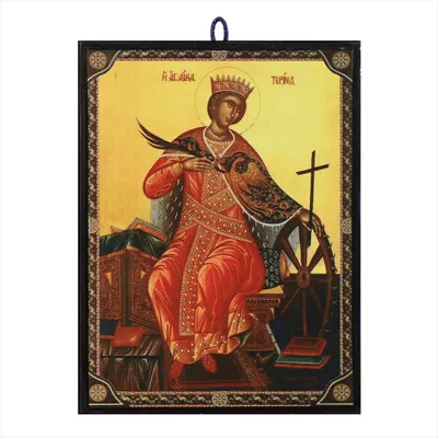Produktbild von Ikone Heilige Katharina orthodox e Reproduktion aus Griechenland