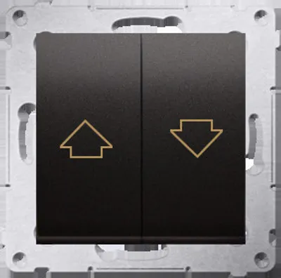 Image de Bouton de store simple noir mat DZP1.01/49 SIMON 54