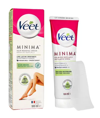Obrázok produktu pre Veet krém na odstránenie chĺpkov pre suchú pokožku 100 ml