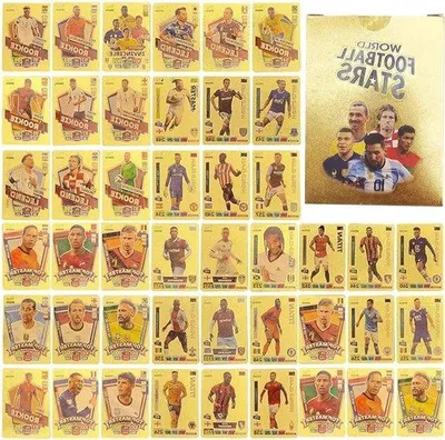 Produktbild von Fußballkarten Premier League Champions League Soccer Star Collection für Kinder, Jugendliche und Erwachsene