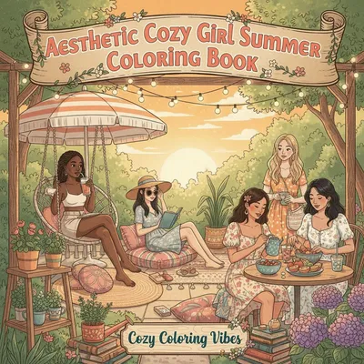 Produktbild von Aesthetic Cozy Girl Summer Coloring Book