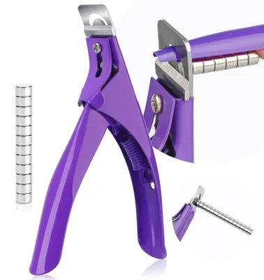 Immagine prodotto di Tagliaunghie elettrico per manicure, con 15 magneti, colore viola