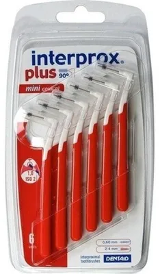 Zdjęcie produktu dla Interprox plus mini rot stokowy Interdentalbrste 6 St