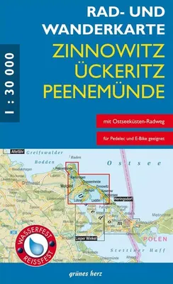 Produktbild von Rad- und Wanderkarte Zinnowitz, Ückeritz, Peenemünde