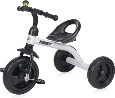 Produktbild von Lorelli Dreirad Laufrad ab 3 Jahren, Tricycle First, nur 3,5kg, ergonomischer Sitz, rutschfeste Pedale, EVA-Reifen, weiß