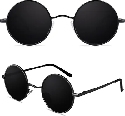 Produktbild von CGID Retro Runde Polarisierte Sonnenbrille UV400 Metallrahmen