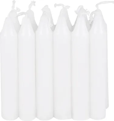 Produktbild von lampenkerzen 9 cm wachsweiß 12 Stück