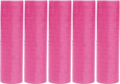 Produktbild von 5 Rollen Papier Luftschlangen pink | schwer entflammbar