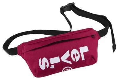 Imagen del producto de Riñonera uni Levi's, color rojo, dimensiones: 5,5 x 10 x 25,5 cm (ancho x alto x largo)