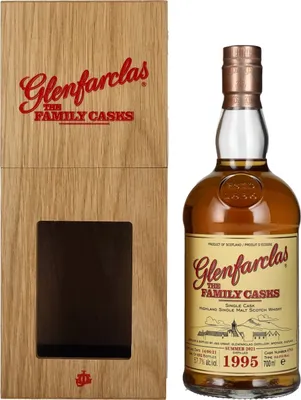 Produktbild von Glenfarclas THE FAMILY CASKS Single Cask SUMMER 2021 4th Fill Butt 1995 57,7% Vol. 0,7l in Holzkiste