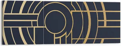 Produktbild von Bild auf Leinwand - Leinwandbild - 3 Teile - Abstraktion Stück Modern - 150x50cm - Wand Bild - Wanddeko - Wandbilder - Leinwanddruck - Bilder - Wanddekoration - Leinwand bilder - CA150x50-4640