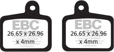 Zdjęcie produktu dla CFA466R - Klocki hamulcowe rowerowe (organiczne wyczynowe) EBC Brakes