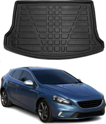 Image de Bac de coffre pour Volvo V40 2012-2019 caoutchouc TPE noir