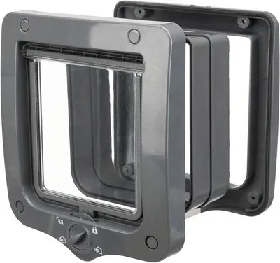 Image de Chatière à 4 positions avec tunnel pour chats.