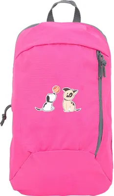Produktbild von Biggdesign Dogs Rucksack, geräumiger Schulrucksack, Tagesrucksack für Jeden Anlass, Uni, Arbeit, Wandern, Wasserdicht, Vielseitiges Daypack, Uni, Rosa