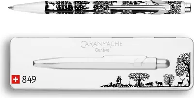 Obrázek produktu pro Caran d-Ache 849.754 Kugelschreiber Blau Clip-on-Einziehkugelschreiber Medium 1 Stück(e) (849.754)