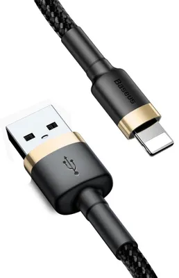 Zdjęcie produktu dla Kabel Baseus Cafule USB-A Lightning 2,0 m 1,5A czarny