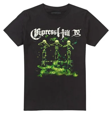 Image de T-shirt Cypress Hill - "Iv Album", modèle unie pour hommes/femmes, couleur noire, référence TV37718 (taille M)