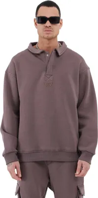 Produktbild von Herren Pullover Shirt Oversize Fit Sweatshirt (M) Braun