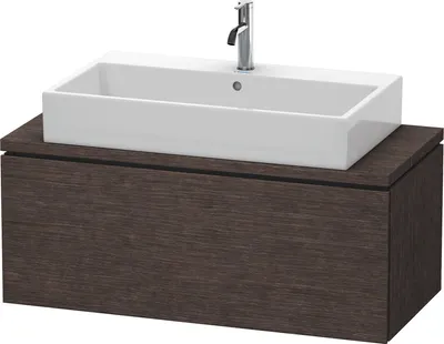 Produktbild von Konsolenunterschrank L-CUBE 400x1020x477mm eiche dunkel gebürstet eiche dunkel gebürstet