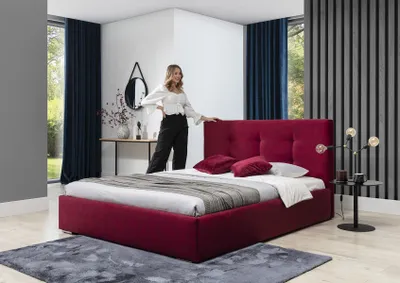 Immagine prodotto di Letto matrimoniale Bordeaux 160x200, camera da letto, design hotel, lusso, imbottito, grande