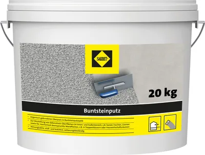 Produktbild von SAKRET Buntsteinputz schwarz-weiß 20 kg