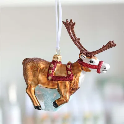 Produktbild von Weihnachts-Rentier aus Glas