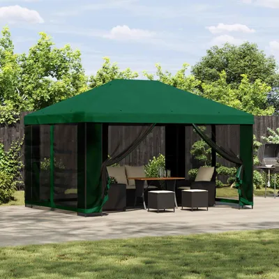 Produktbild von Möbel Pavillon 4 x 3 m Grün Polyester und Stahl 190 gsmPavillons & Partyzelte - Pavillons & Partyzelte c8538
