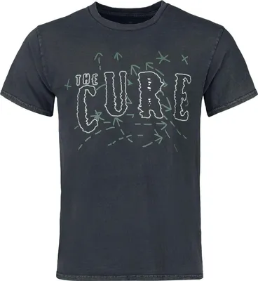 Produktbild von The Cure T-Shirt Herren Text Logo schwarz Band-Merch, Bands 100% Baumwolle L