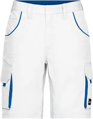 Produktbild von Workwear Bermudas - COLOR - white/royal, Gr. 60