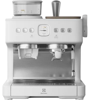 Obrázek produktu pro Electrolux Pákové espresso 800 s integrovaným mlýnkem E8EC1-8SW Bílá