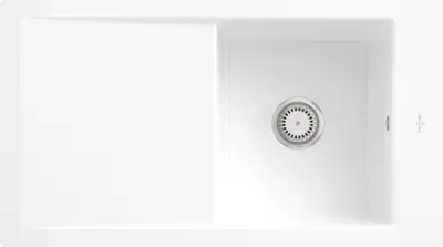 Produktbild von Villeroy & Boch Keramikspüle 33071FKG, Timeline 50 flat Flächenbündige Spüle - inkl.