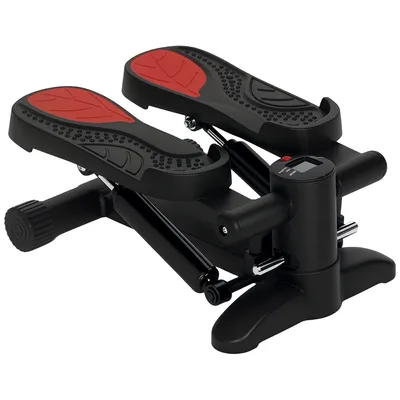 Produktbild von SPORTNOW Mini-Stepper für Zuhause Stepper Hometrainer mit LCD-Display, Fitness-Stepper bis 100 kg für Beintraining, Home Office Fitness Exercise, Schw