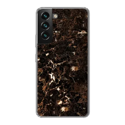 Produktbild von MuchoWow® Handyhülle Schutzhülle Hülle für Samsung Galaxy S22 Plus Marmor - Schwarz - Gold Silikon Softcase Handy Hülle - Schutzabdeckung