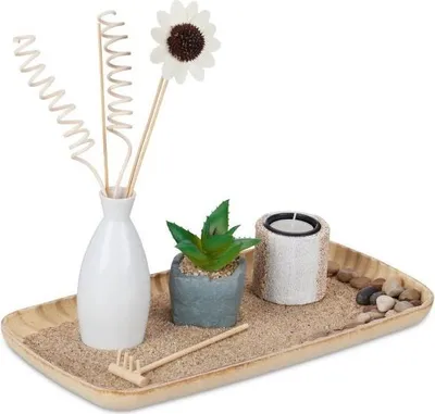 Produktbild von Teelichthalter-Set mit Zen-Garten