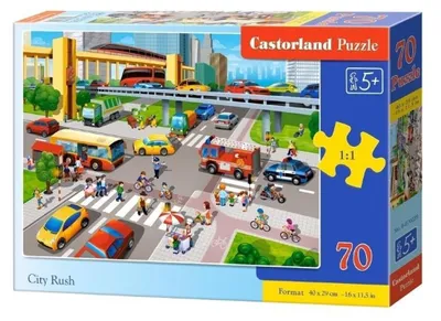 Immagine prodotto di Puzzle 70 pezzi Affollamento in Città 070039