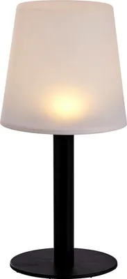 Produktbild von LED Solar Garten Tischlampe - 31 x 15 cm - Outdoor Deko Leuchte warm weiß - Garten Balkon Terrasse Beleuchtung für Außen