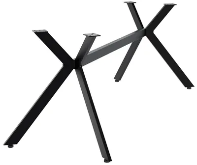 Produktbild von CLP Tischbeine Cascada Schwarz Tischgestell X-Form für DIY bis 120 kg belastbar schwarz L