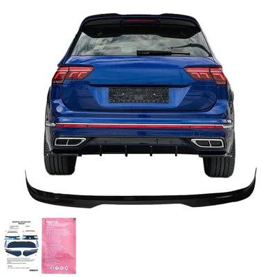 Zdjęcie produktu dla Spoiler dachowy kompatybilny z modelem VW VOLKSWAGEN Tiguan R R Line Mk2, wersja po liftingu, od 2020 roku