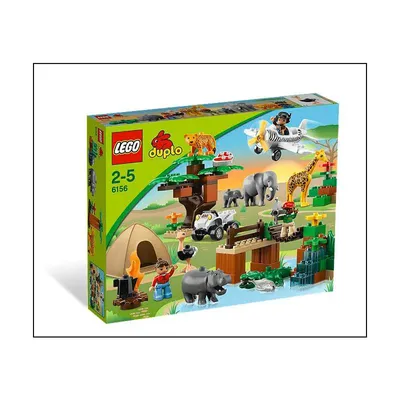 Produktbild von Lego Duplo 6156 Safari Abenteuer Park Tierpark Zoo Afrika Tiere Flugzeug Quad