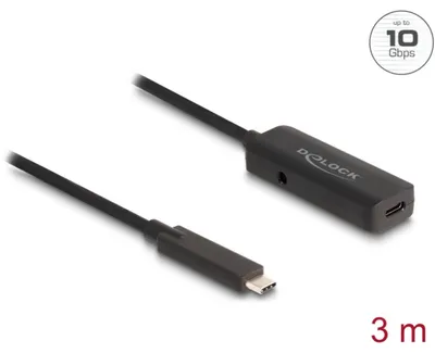 Productafbeelding van Delock 80027 DELOCK Aktives USB 10 Gbps Verlängerungskabel USB Type-C 3 m