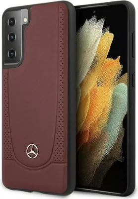Produktbild von Mercedes Leder Urban Line - Tasche Samsung Galaxy S21 (rot)